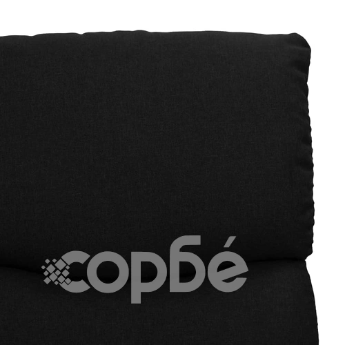 Изправящ стол, черен, текстил ➤ топ цена ➤ sorbe.bg