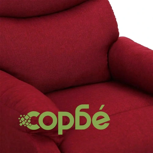 Изправящ стол, виненочервен, текстил ➤ топ цена ➤ sorbe.bg