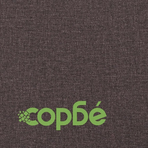 Изправящ стол, тъмнокафяв, текстил ➤ топ цена ➤ sorbe.bg