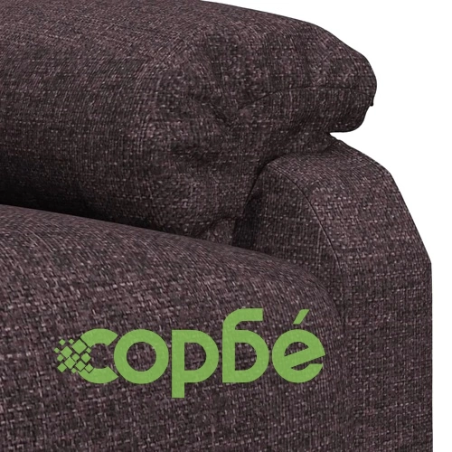 Изправящ стол, тъмнокафяв, текстил ➤ топ цена ➤ sorbe.bg