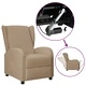 Wingback изправящ стол реклайнер, капучино, изкуствена кожа