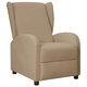 Wingback изправящ стол реклайнер, капучино, изкуствена кожа