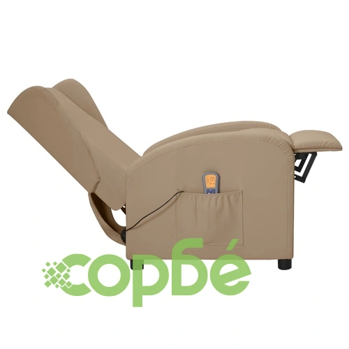 Wingback изправящ масажен стол, капучино, изкуствена кожа ➤ топ цена ➤ sorbe.bg