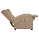 Wingback изправящ масажен стол, капучино, изкуствена кожа