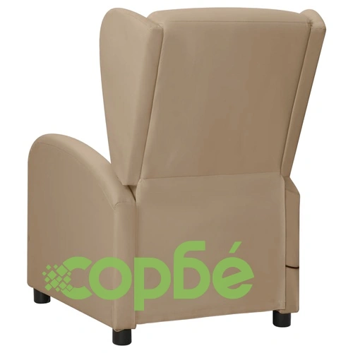 Wingback изправящ масажен стол, капучино, изкуствена кожа ➤ топ цена ➤ sorbe.bg
