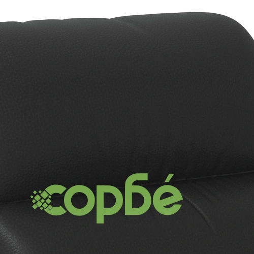 Изправящ стол, черен, изкуствена кожа ➤ топ цена ➤ sorbe.bg