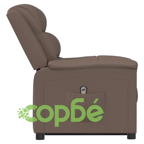 Изправящ стол, сив, изкуствена кожа ➤ топ цена ➤ sorbe.bg