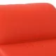 Изправящ стол, червен, изкуствена кожа