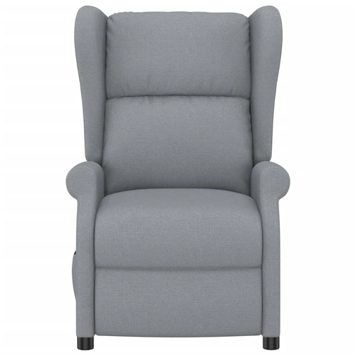 Wingback електрически реклайнер стол, светлосив, текстил ➤ топ цена ➤ sorbe.bg
