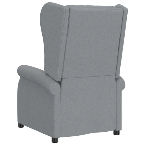 Wingback електрически реклайнер стол, светлосив, текстил ➤ топ цена ➤ sorbe.bg