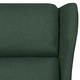 Wingback електрически реклайнер стол, тъмнозелена, текстил