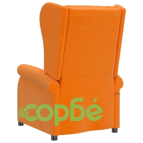 Wingback електрически реклайнер стол, светложълт, текстил ➤ топ цена ➤ sorbe.bg