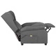 Wingback електрически масажен стол, светлосив, текстил