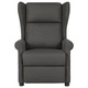 Wingback електрически масажен стол, тъмносив, текстил