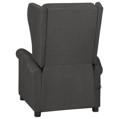 Wingback електрически масажен стол, тъмносив, текстил ➤ топ цена ➤ sorbe.bg