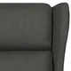 Wingback електрически масажен стол, тъмносив, текстил