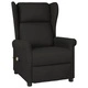 Wingback електрически масажен стол, черен, текстил
