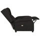 Wingback електрически масажен стол, черен, текстил