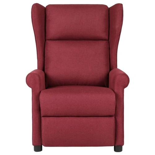 Wingback електрически масажен стол, виненочервен, текстил ➤ топ цена ➤ sorbe.bg