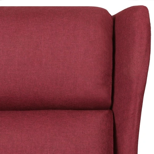 Wingback електрически масажен стол, виненочервен, текстил ➤ топ цена ➤ sorbe.bg
