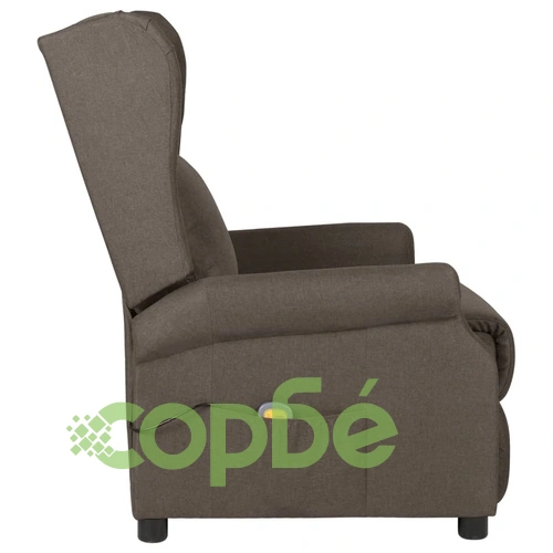 Wingback електрически масажен стол, кафяв, текстил на топ цена от sorbe.bg Wingback електрически масажен стол, кафяв, текстил ➤ топ цена ➤ sorbe.bg