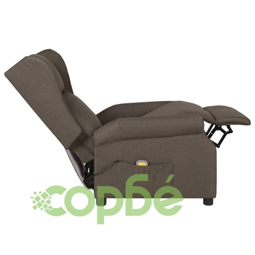Wingback електрически масажен стол, кафяв, текстил на топ цена от sorbe.bg Wingback електрически масажен стол, кафяв, текстил ➤ топ цена ➤ sorbe.bg