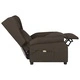 Wingback електрически масажен стол, тъмнокафяв, текстил