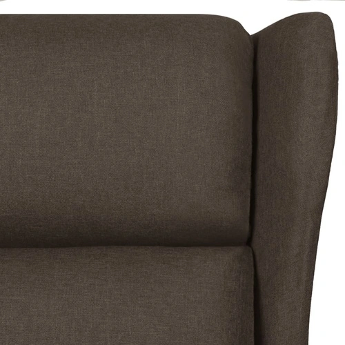 Wingback електрически масажен стол, тъмнокафяв, текстил ➤ топ цена ➤ sorbe.bg