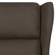 Wingback електрически масажен стол, тъмнокафяв, текстил