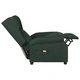 Wingback електрически масажен стол, тъмнозелен, текстил
