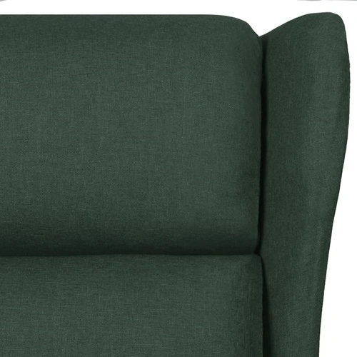 Wingback електрически масажен стол, тъмнозелен, текстил ➤ топ цена ➤ sorbe.bg