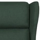Wingback електрически масажен стол, тъмнозелен, текстил