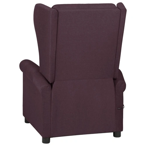 Wingback електрически масажен стол, лилав, текстил ➤ топ цена ➤ sorbe.bg