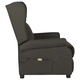 Wingback електрически масажен стол, таупе, текстил