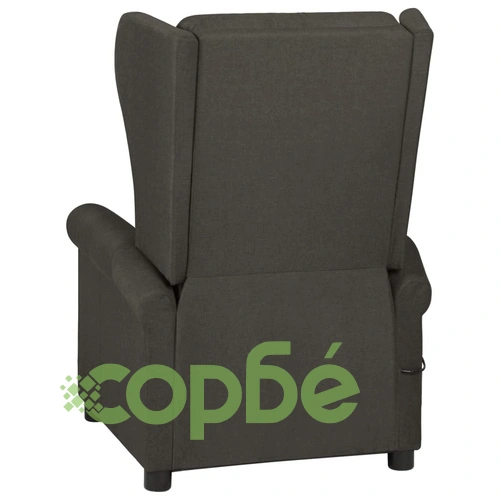 Wingback електрически масажен стол, таупе, текстил ➤ топ цена ➤ sorbe.bg