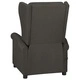 Wingback електрически масажен стол, таупе, текстил