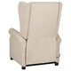 Wingback електрически масажен стол, кремав, текстил