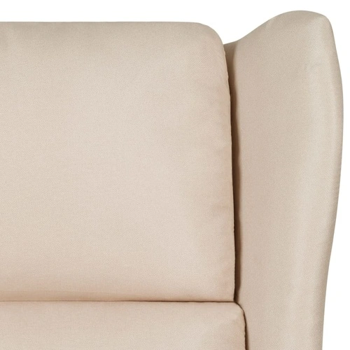 Wingback електрически масажен стол, кремав, текстил ➤ топ цена ➤ sorbe.bg