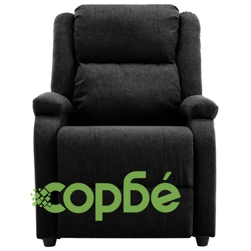 Електрически стол реклайнер, черен, текстил ➤ топ цена ➤ sorbe.bg