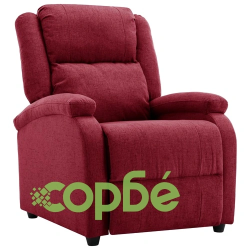 Електрически стол реклайнер, виненочервен, текстил ➤ топ цена ➤ sorbe.bg