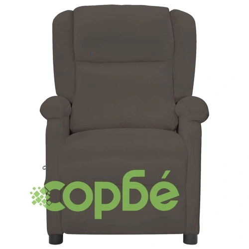 Електрически масажен стол, тъмносив, текстил ➤ топ цена ➤ sorbe.bg