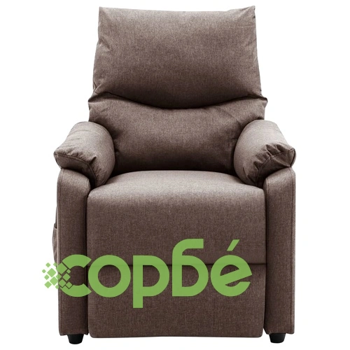 Електрически масажен стол, таупе, текстил ➤ топ цена ➤ sorbe.bg