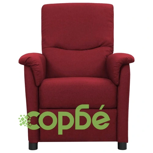 Електрически стол реклайнер, виненочервен, текстил ➤ топ цена ➤ sorbe.bg