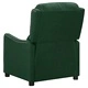 Електрически масажен стол, тъмнозелен, текстил