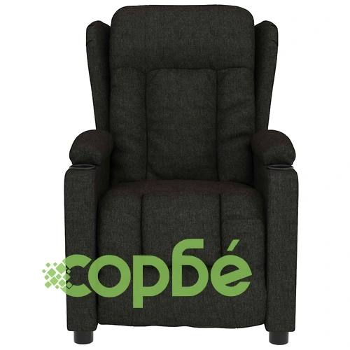 Електрически масажен стол, черен, текстил ➤ топ цена ➤ sorbe.bg