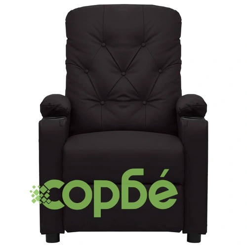 Електрически масажен стол, черен, изкуствена кожа ➤ топ цена ➤ sorbe.bg