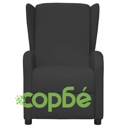 Wingback електрически реклайнер стол, черен, изкуствена кожа ➤ топ цена ➤ sorbe.bg