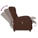 Wingback електрически реклайнер стол, кафяв, изкуствена кожа