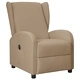 Wingback електрически реклайнер стол, капучинo, изкуствена кожа