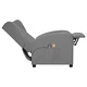 Wingback електрически масажен стол, сив, изкуствена кожа